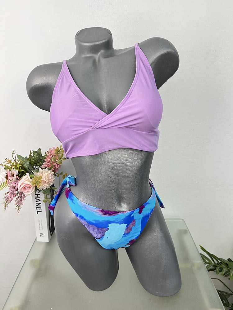 Costum de baie doua piese sutien cu burete M-L