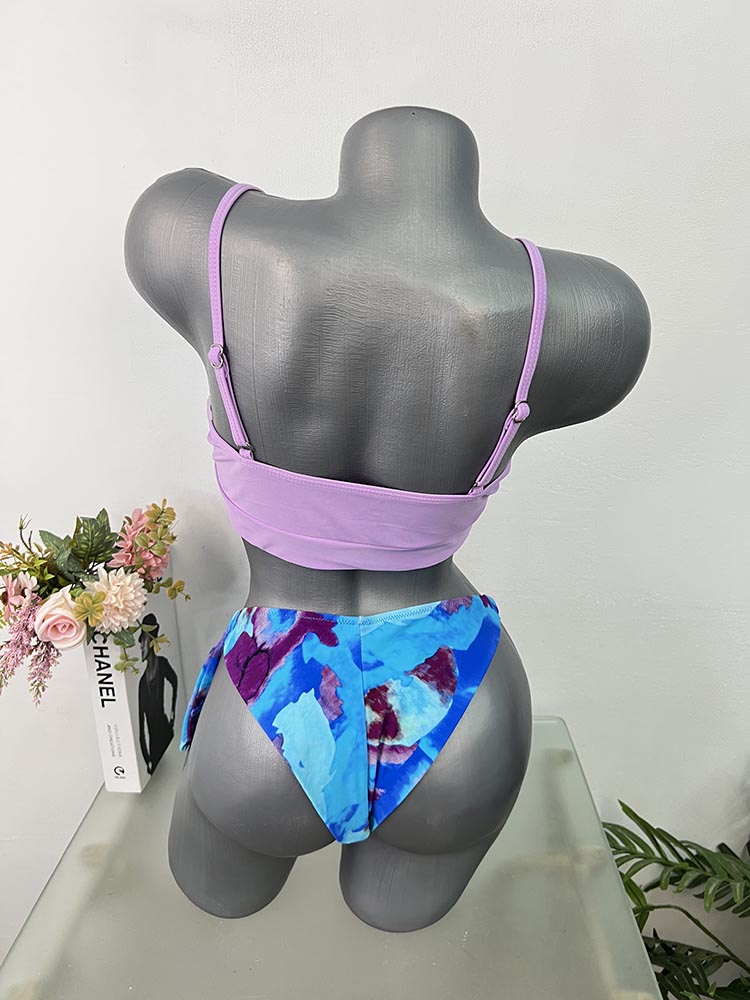 Costum de baie doua piese sutien cu burete M-L - imagine 2
