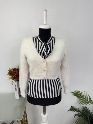 Cardigan tricotat finut Shein S