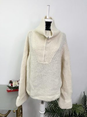 Pulover gros tricot amestec alpaca H&M L