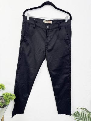 Pantaloni negri simpli 97% bumbac 3% lycra Zarored 32