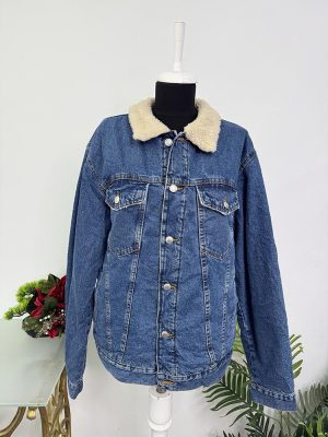 Geaca blug cu interior inblanit Zara XL