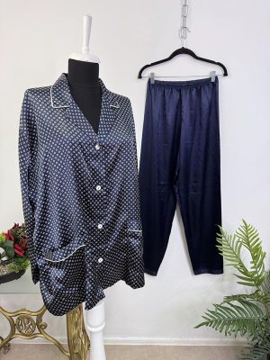 Pijama doua piese satinata 100 % polyester Lunclalor 48