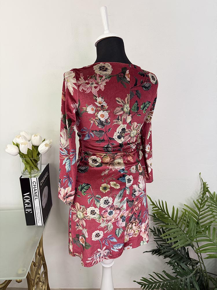 Rochie catifea Bershka XS - imagine 2