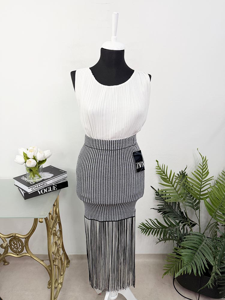 Fusta deosebita tricotata Zara S