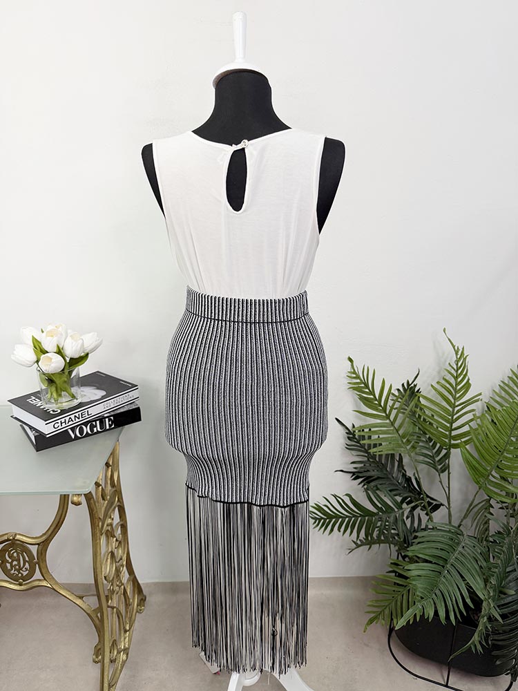 Fusta deosebita tricotata Zara S - imagine 2