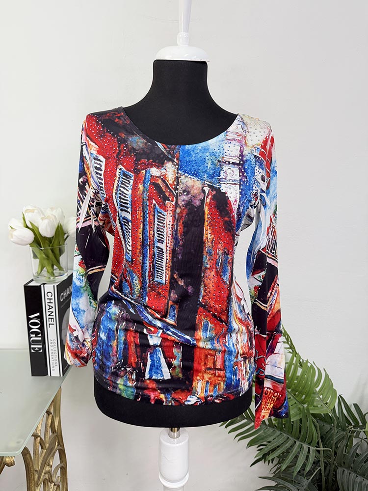 Bluza cu dantela si pietricele Vs paris S