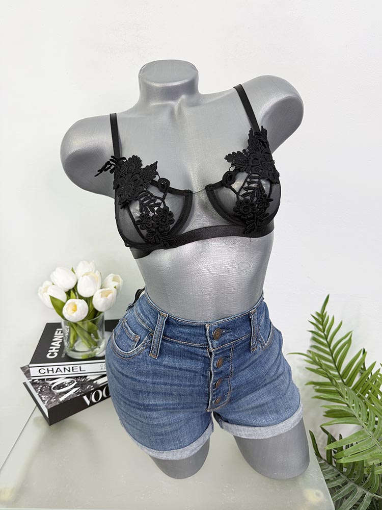 Sutien brodat fara sutien S