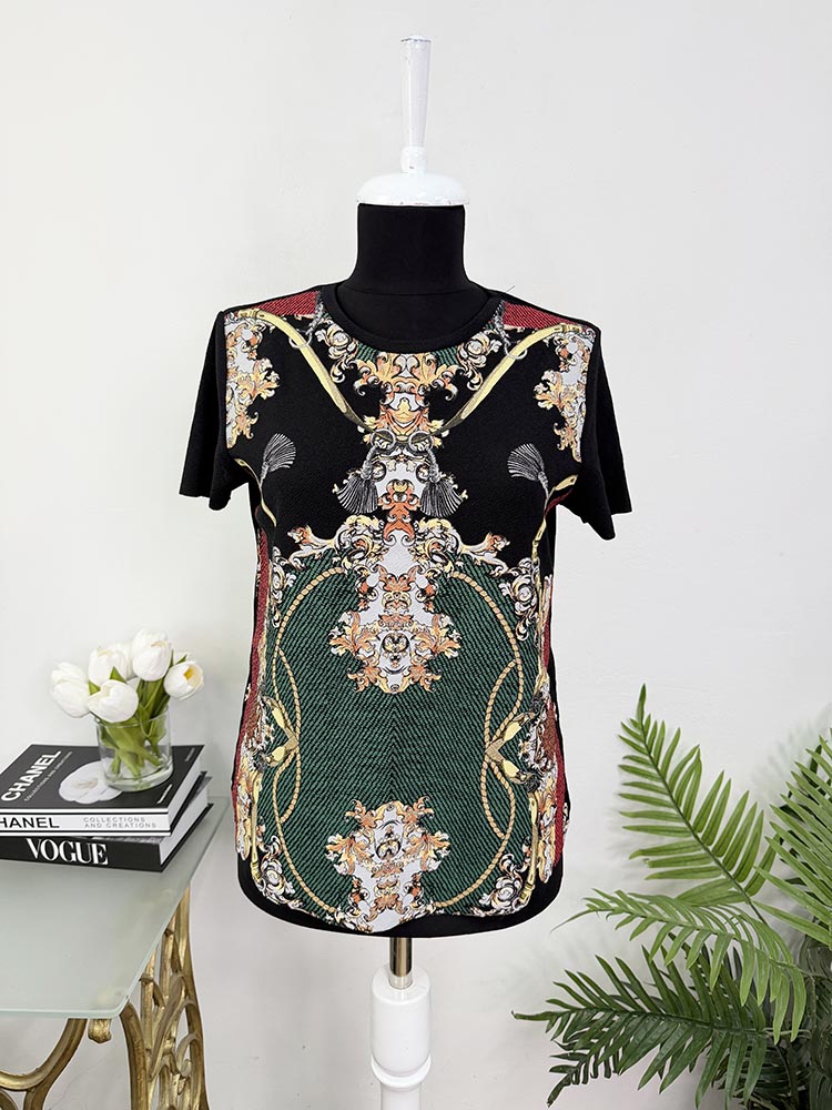 Tricou cu model gumat Zara S