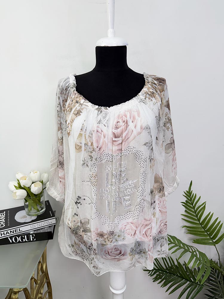 Bluza cu captuseala si umerii goi cam M