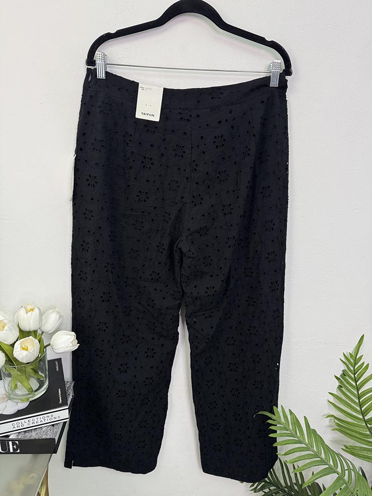 Pantaloni palazzo pret eticheta 119 euro Taifun 38 - imagine 2