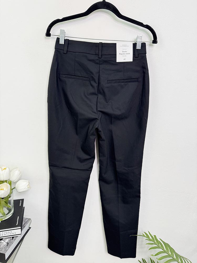 Pantaloni slacks regular waist H&M 36 - imagine 2