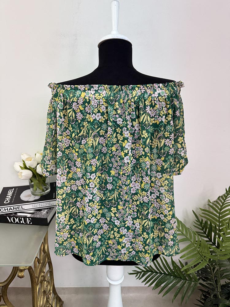 Bluza cu umerii goi Laura Torelli M - imagine 2