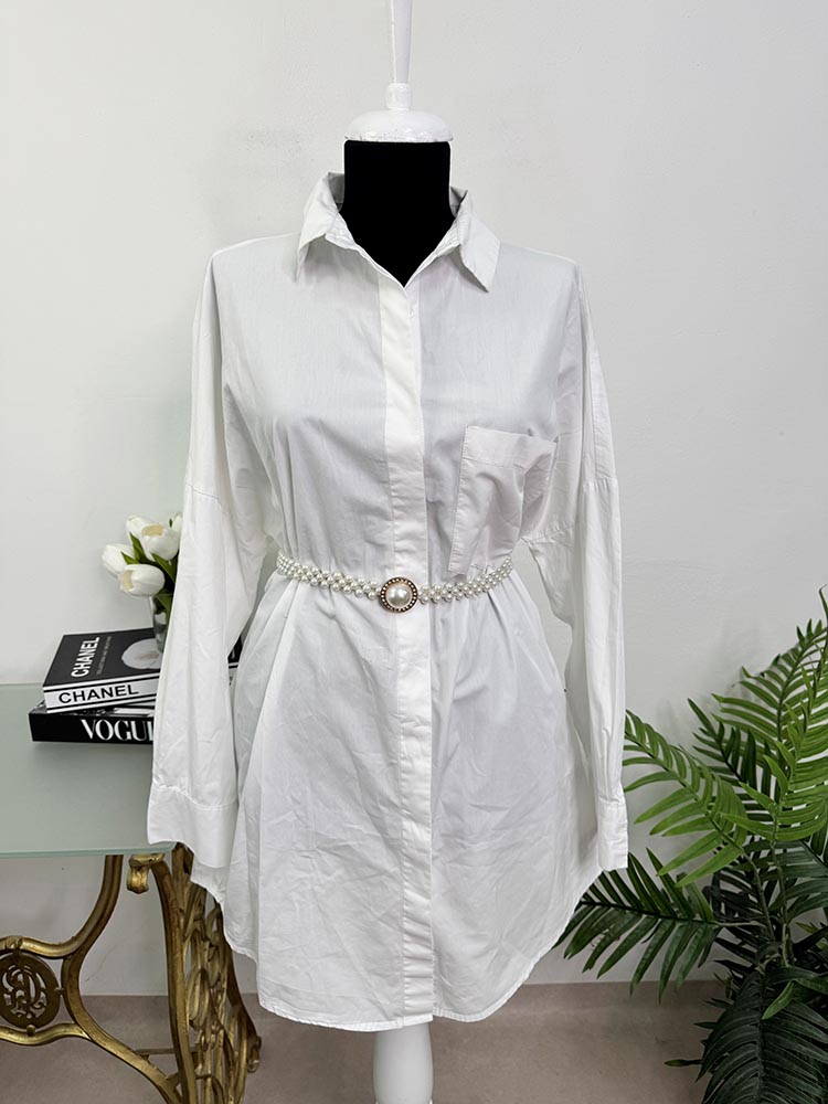 Rochie tip camasa fara cordon cam S