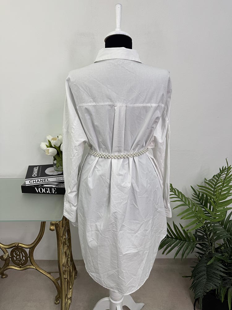 Rochie tip camasa fara cordon cam S - imagine 2