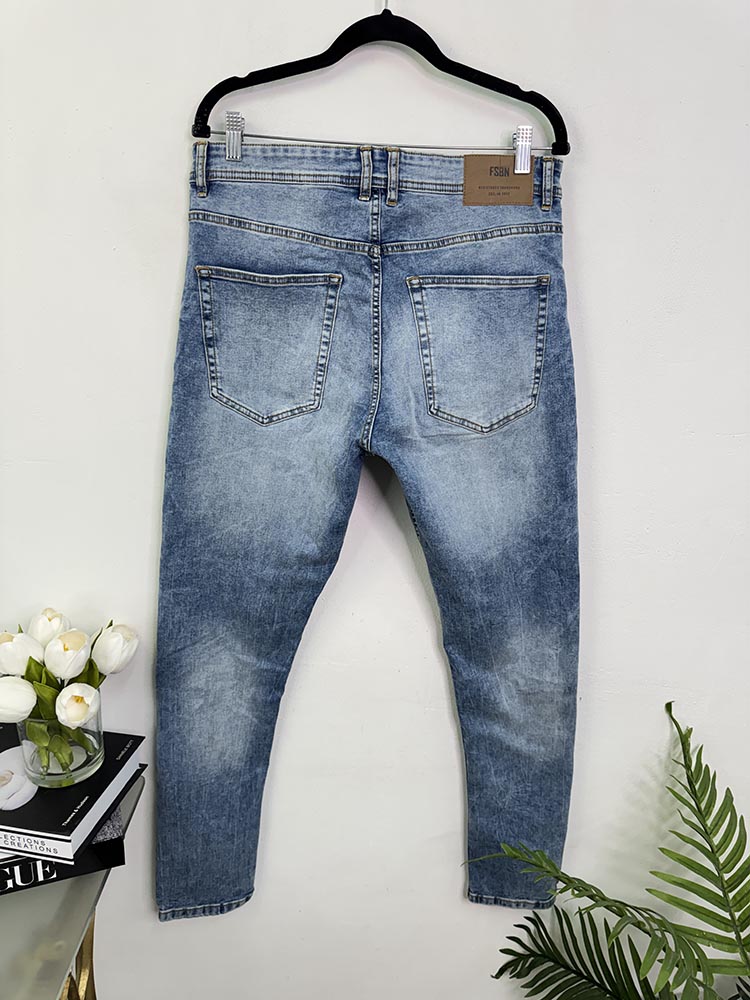 Blugi elastici Fishbone 34 - imagine 2