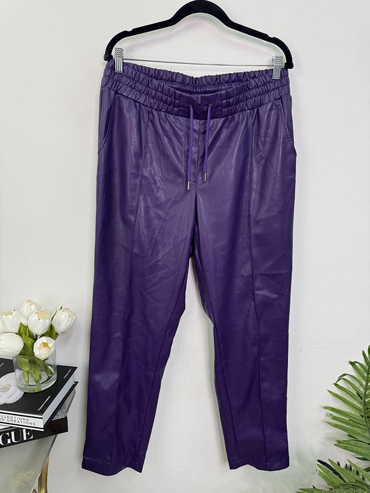 Pantaloni imitatie piele Ulla Popken cam XL
