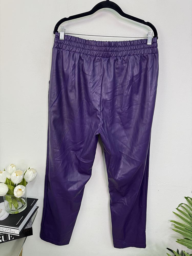 Pantaloni imitatie piele Ulla Popken cam XL - imagine 2
