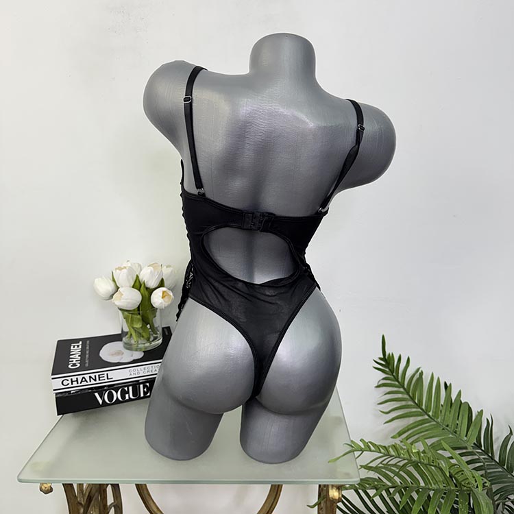 Body dantelat cu portjartier fara burete cam s - imagine 2