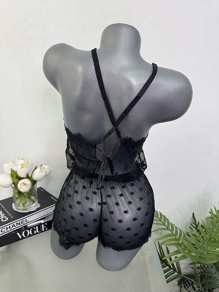 Salopeta dantela fara burete Just sexi lingerie M - imagine 2