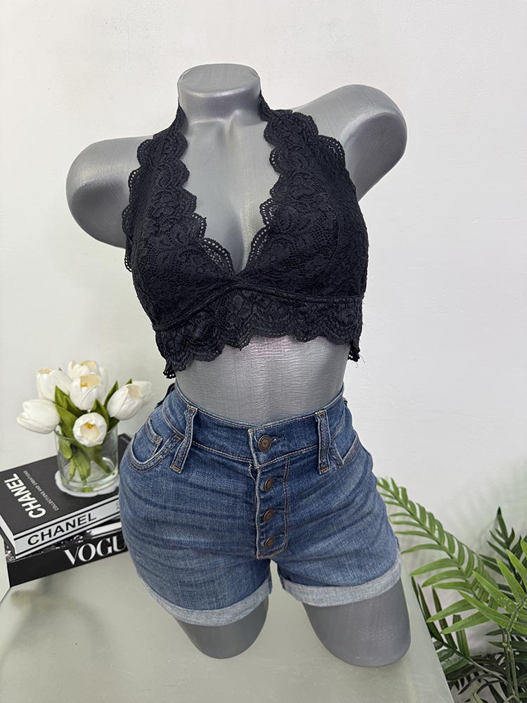 Bustiera dantelata fara burete cam s