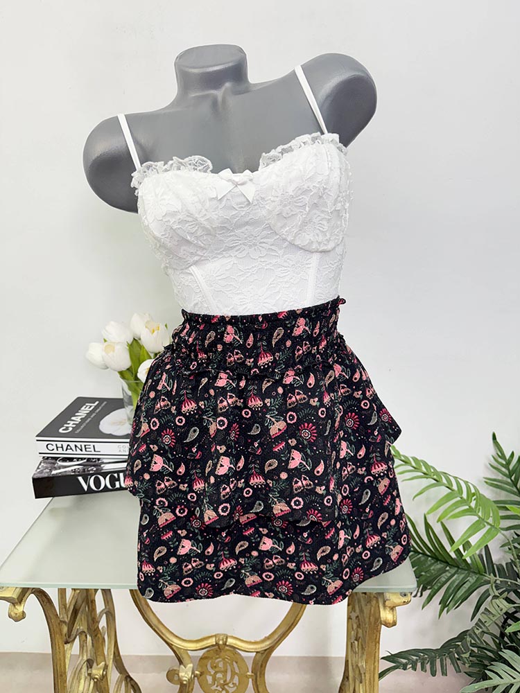 Fusta cu pantaloni scurti 158-164 cam s