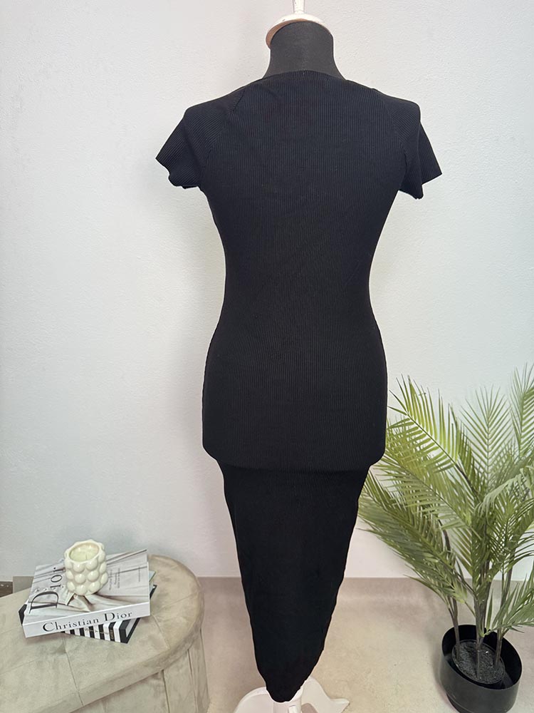 Rochie calitativa tricotat fin Zara M - imagine 2