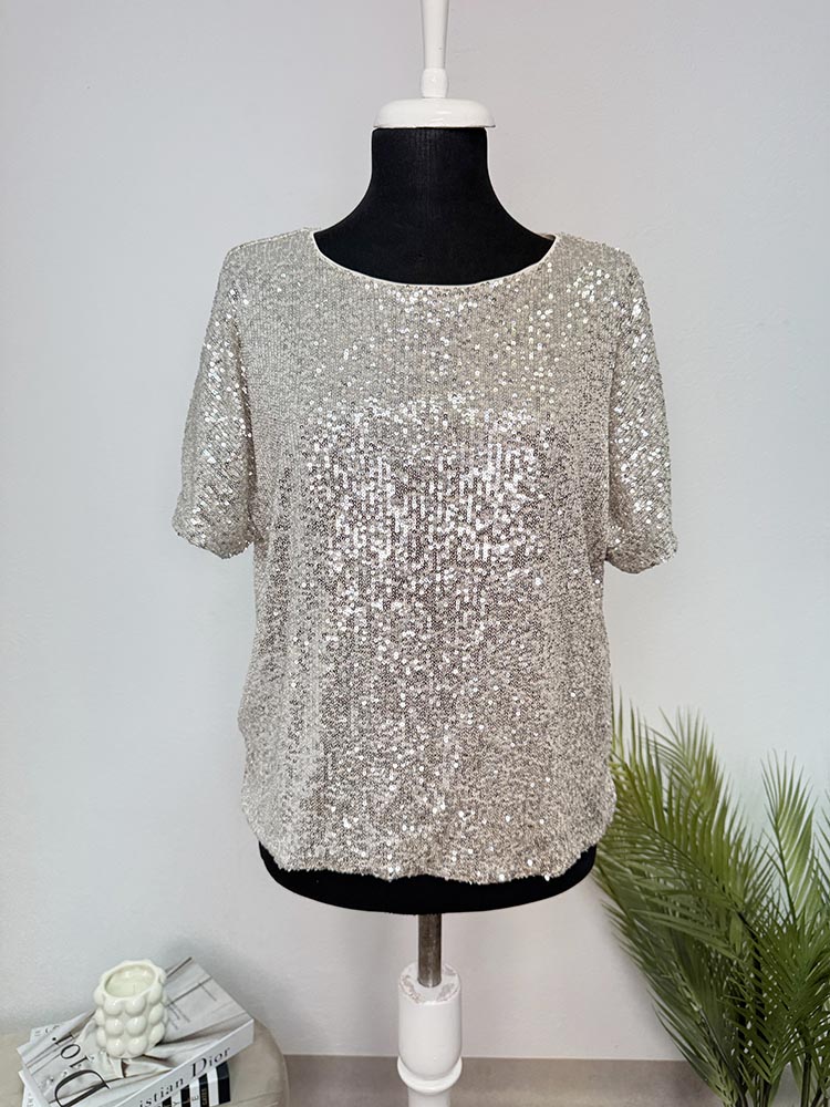 Tricou calitativ cu paiete H&M S