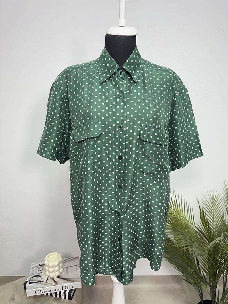 Camasa calitativa vintage 100% matase L
