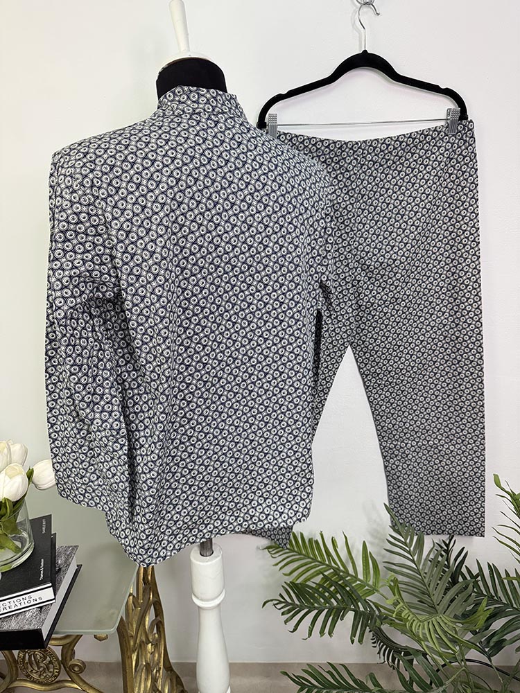 Pijama doua piese bumbac Maddalena 50 - imagine 2