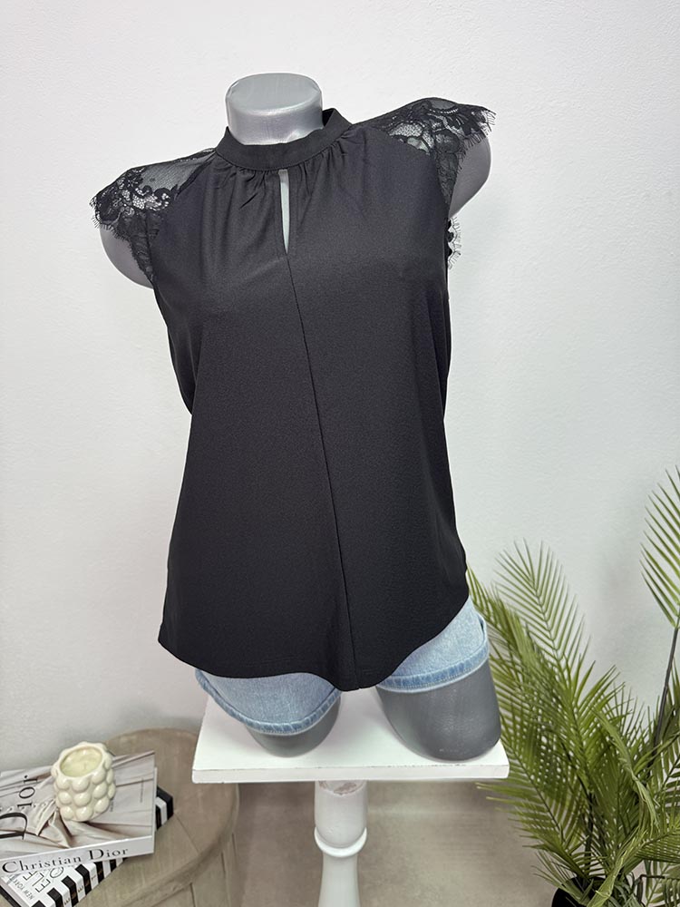 Tricou calitativ dantelat Vero Moda S