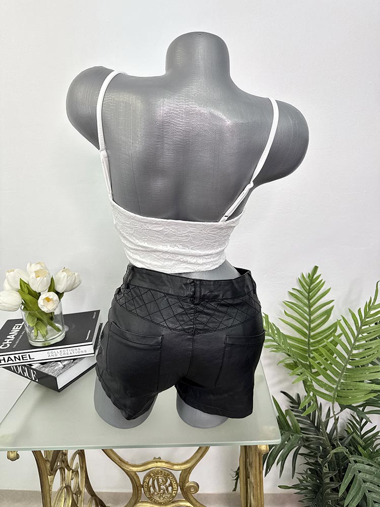 Pantaloni scurti imitatie piele FB Sister XS - imagine 2