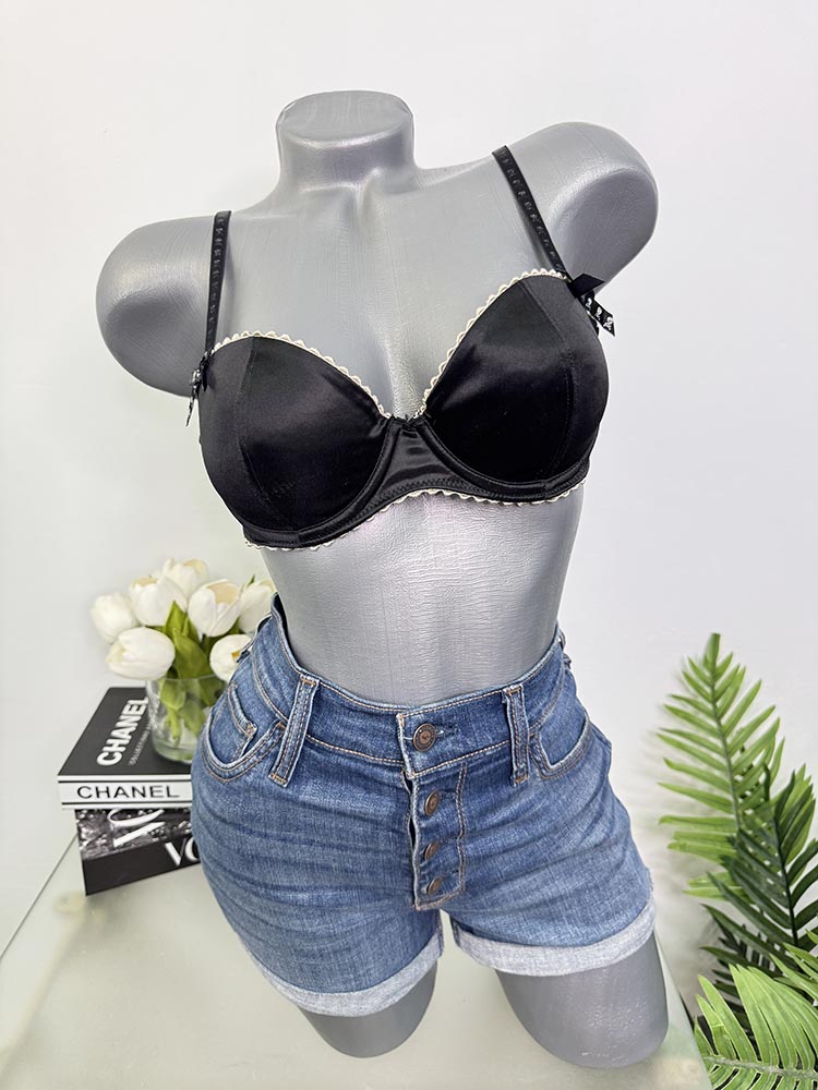 Sutien satinat cu burete Pimkie S