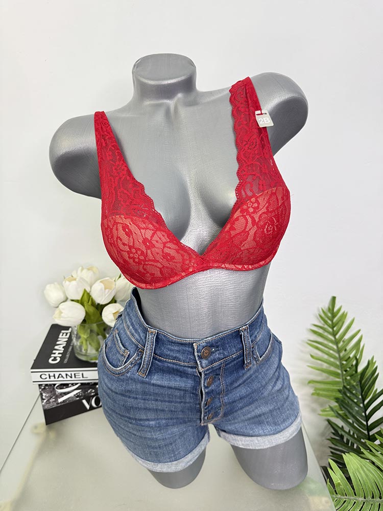 Sutien dantela cu burete push up Tezenis 75B