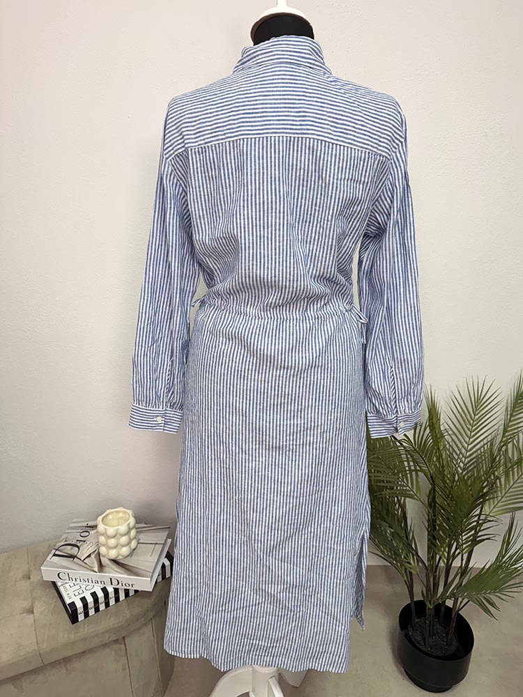Rochie calitativa,tip camasa in bumbac H&M XS - imagine 2