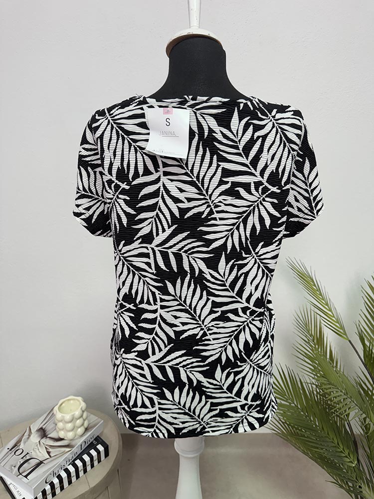 Tricou nou material creponat Janina S - imagine 2