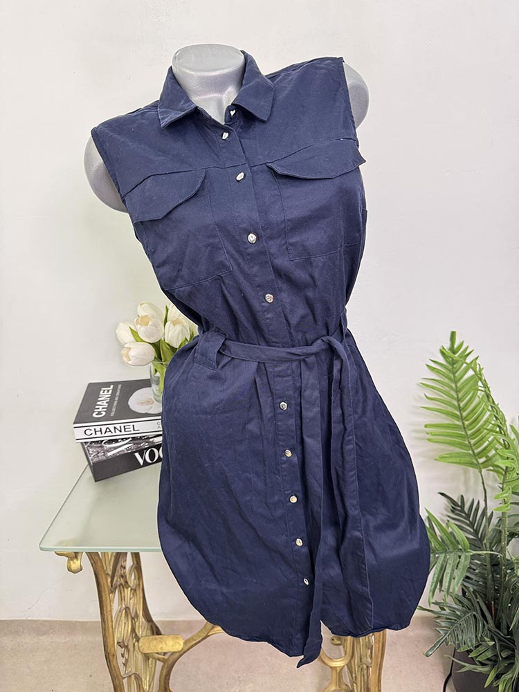 Rochie cu nasturi si cordon lyocell Orsay 36