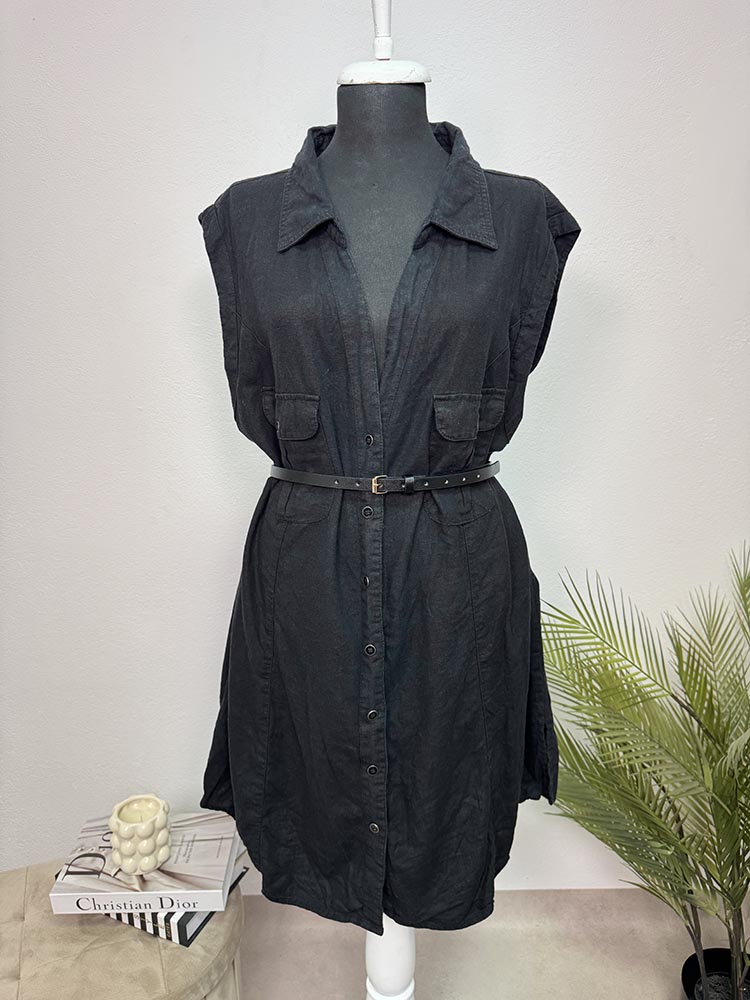 Rochie calitativa in vascoza cu curea inclus Janina 5XL