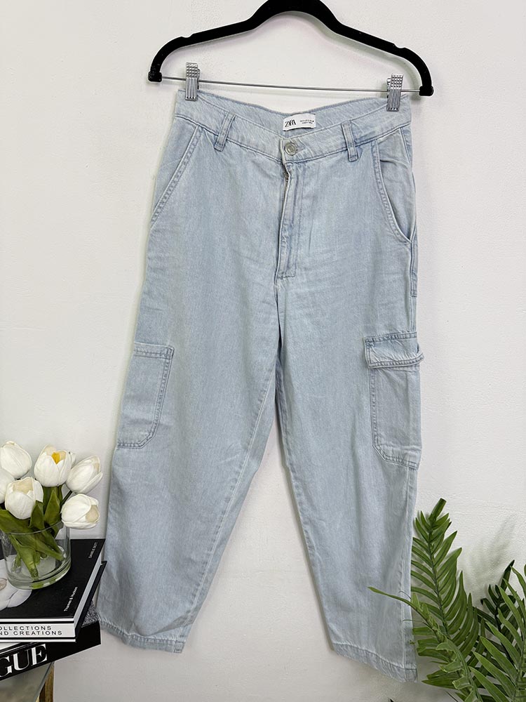 Blugi cargo Zara S