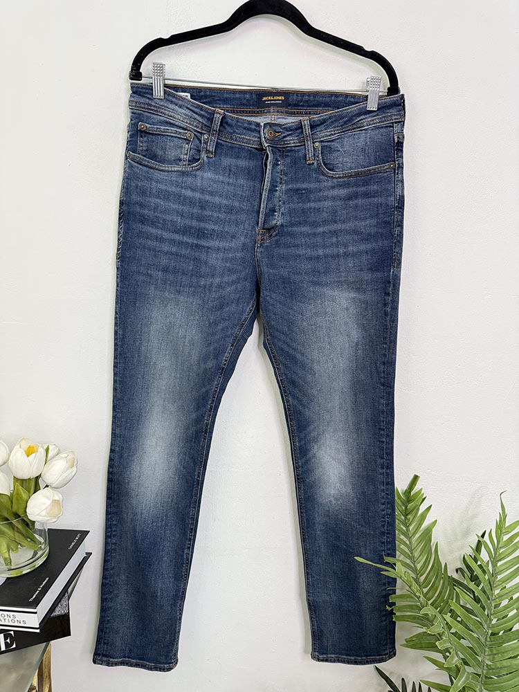 Blugi elastici slim straight Jack&Jones 33