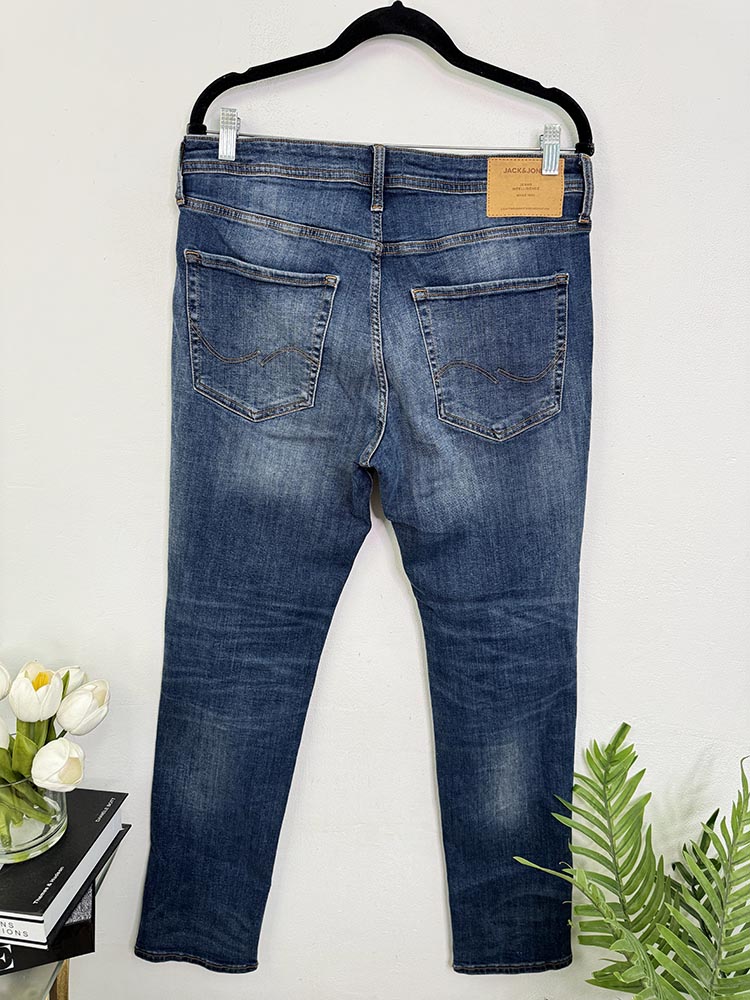 Blugi elastici slim straight Jack&Jones 33 - imagine 2