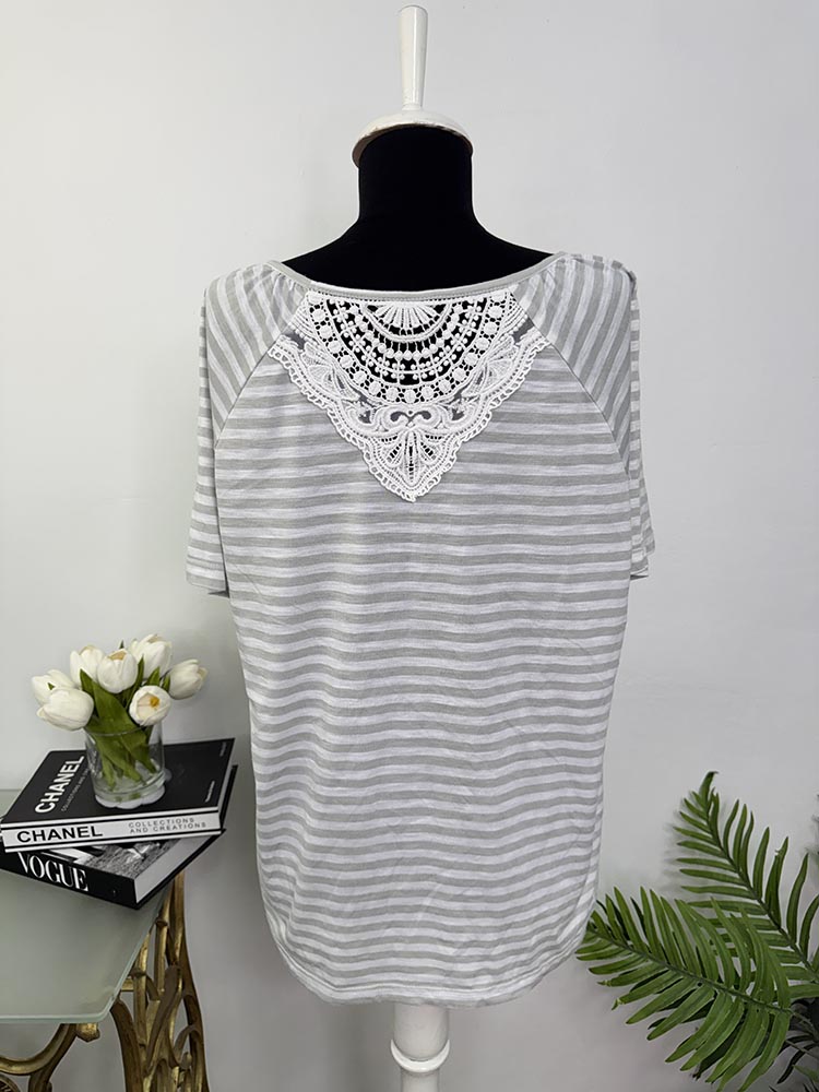 Tricou cu broderie Gina Benotti 44-46 - imagine 2