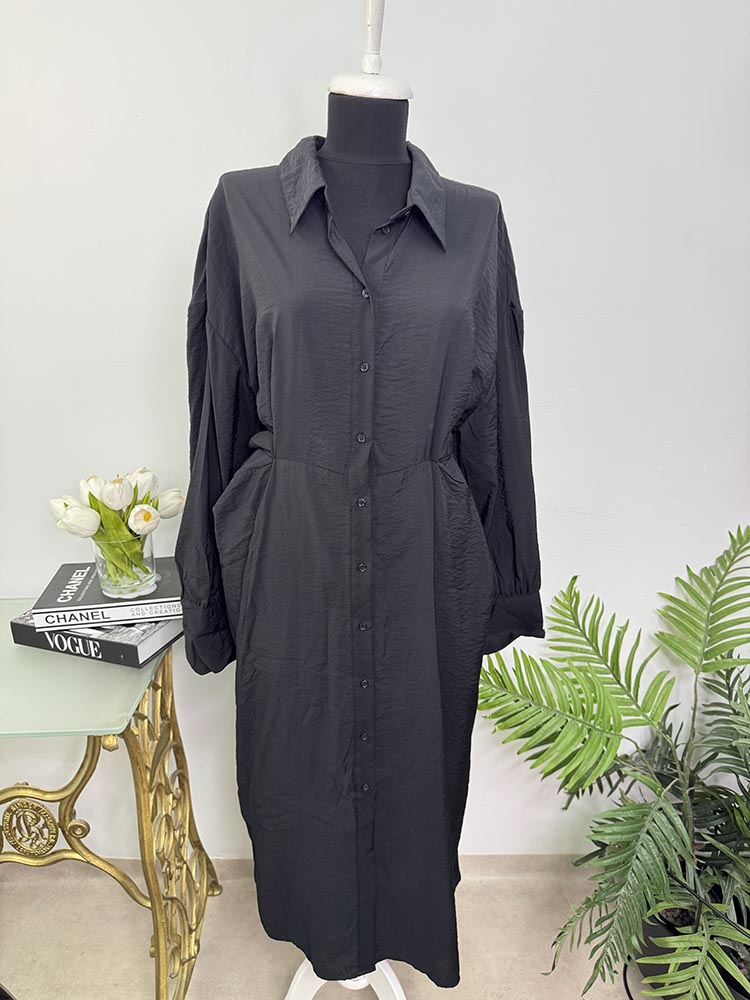 Rochie tip camasa cu cordon H&M L