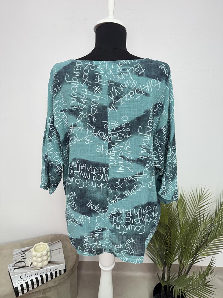 Bluza calitativa 100% bumbac Cam L - imagine 2
