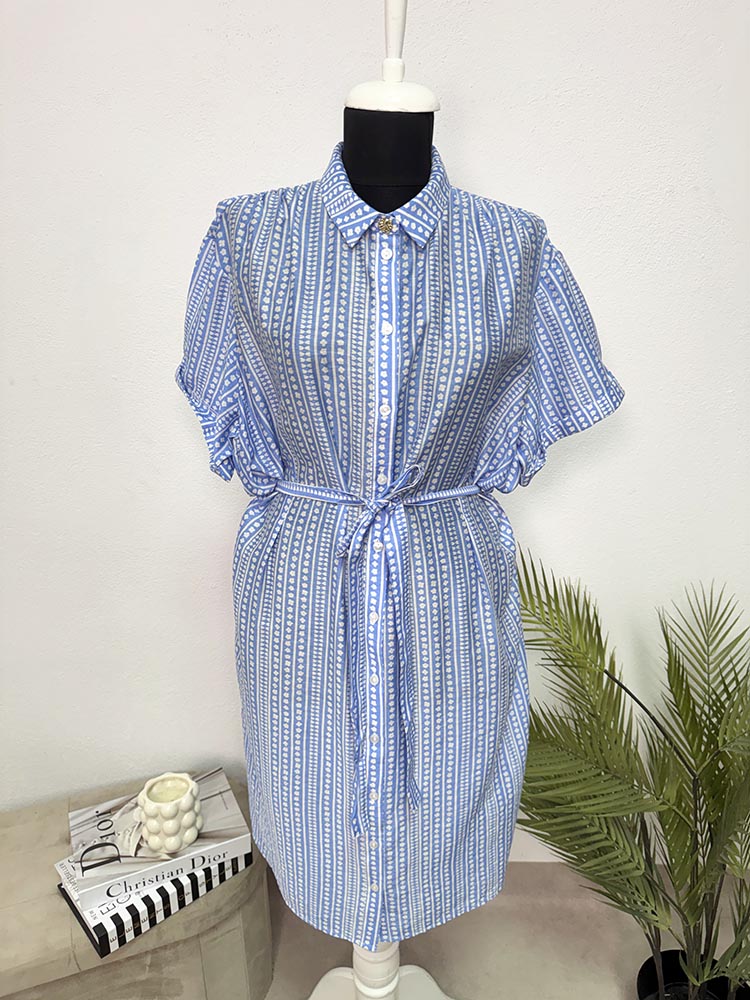 Rochie tip camasa calitativa Fabienne Chapot 42 PREMIUM pret retail 179euro