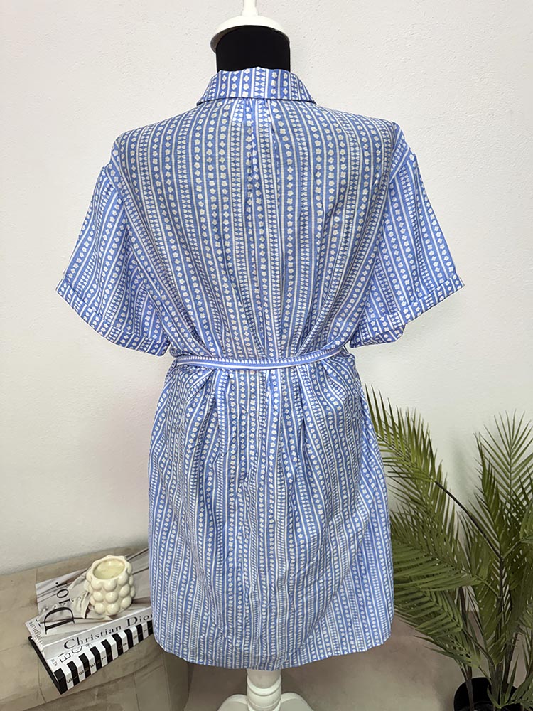 Rochie tip camasa calitativa Fabienne Chapot 42 PREMIUM pret retail 179euro - imagine 2