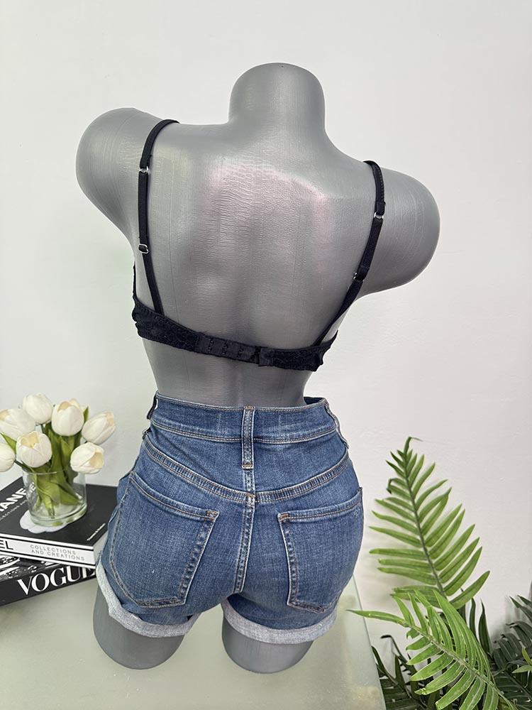 Sutien cu burete si strasuri S - imagine 2