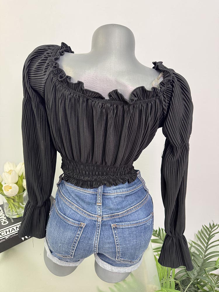 Bluza cropp cu elastic Amisu XS - imagine 2