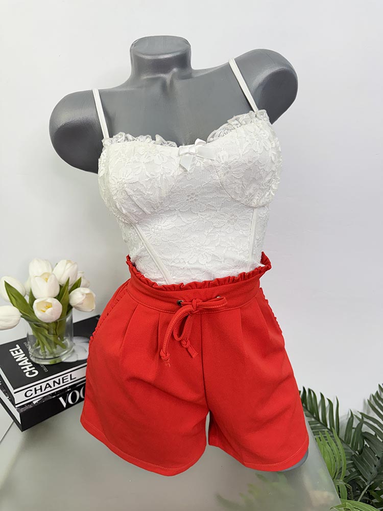 Pantaloni scurti cu snur Jacqueline de Yong M