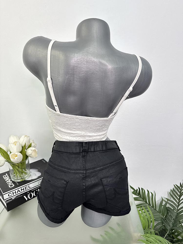 Pantaloni scurti imitatie piele Ltb M - imagine 2